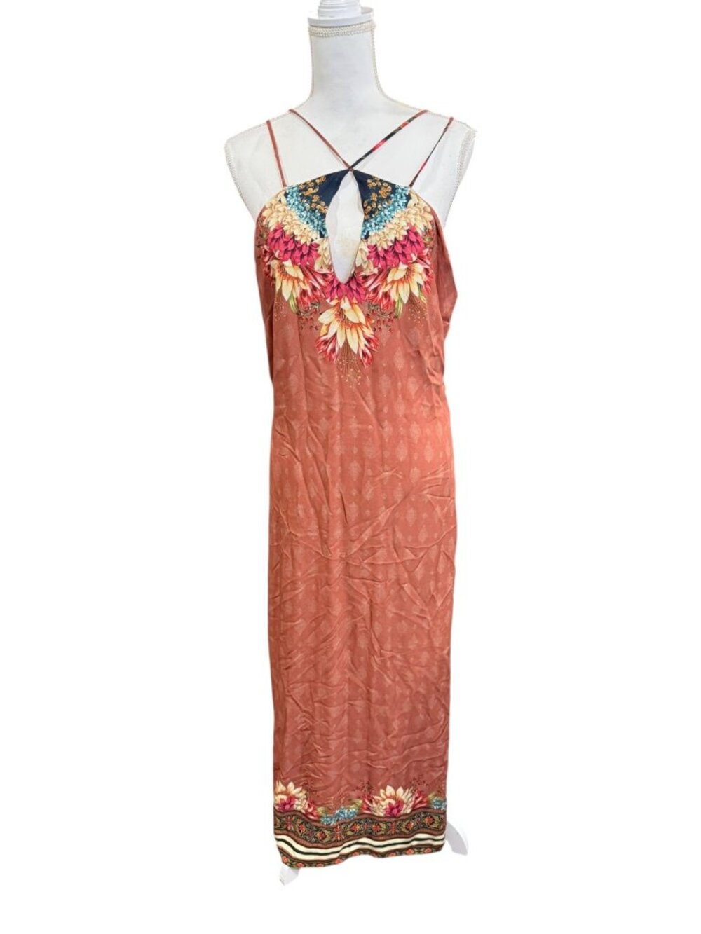 Farm Rio Tropical Maxi Dress Rare Large NWOT